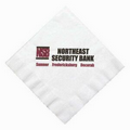 6.5"x6.5" White 1-Ply Coin Edge Embossed Luncheon Napkins - High Lines